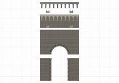 Customizable Railway Gallery 3D Printer Model