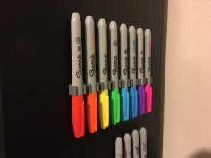 Sharpie Holder Rack X8 3D Printer Model