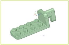 Ikea Skadis Lochwand Lego Brick Halter 2×4 Legostein 3D Printer Model