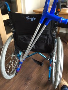 Wheelchair Crutch Carrier 3D Printer Model