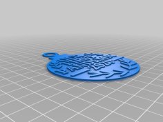 2020 Christmas Ornament. 3D Printer Model