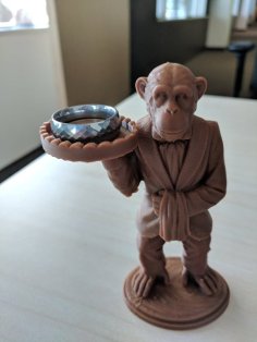 Monkey Butler Ring Holder 3D Printer Model