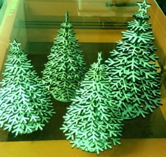 Laser Cut Christmas Tree 3mm SVG File