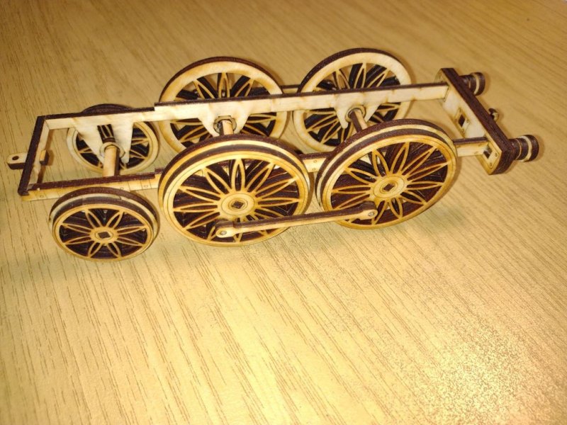 Laser Cut Saxonia Steam Locomotive SVG File