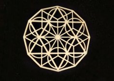 Laser Cut Sacred Geometry Wood