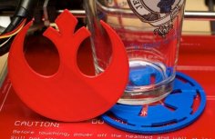 Empire And Rebellion Drink Coaster Set 3D Printer Model