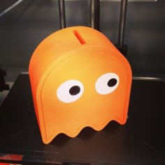 Pac-Man Ghost Piggy Bank 3D Printer Model