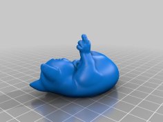 Cat – Fluff Off 3D Printer Model