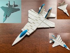 Flexible Fighter Jet Airplane (F-15) 3D Printer Model