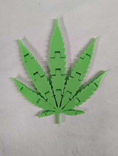 Articulated Pot Leaf 3D Printer Model