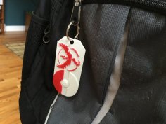 Pokemon Go Backpack Tag (Red Team) 3D Printer Model