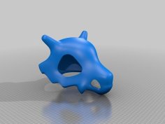 Cubone Skull Helmet 3D Printer Model