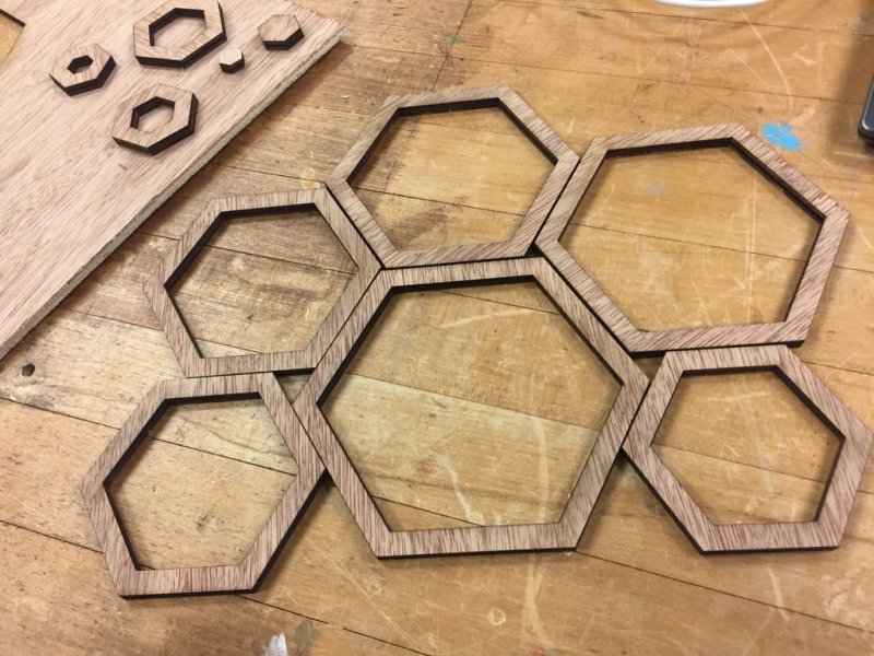 Laser Cut Hexagonal Bowl