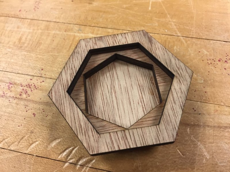 Laser Cut Hexagonal Bowl