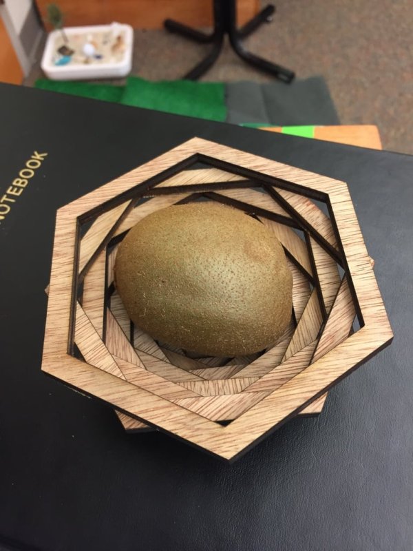 Laser Cut Hexagonal Bowl