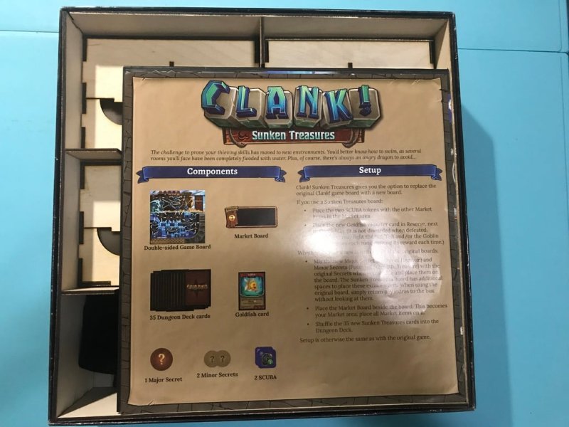 Laser Cut Clank! Board Game Insert