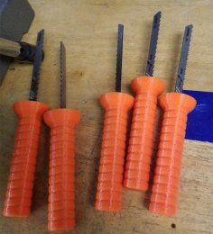 Jigsaw Blade Pumpkin Carving Handle 3D Printer Model