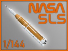 REMASTERED 1/144th Scale NASA SLS 3D Printer Model