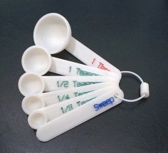 Customizable Measuring Spoons 3D Printer Model