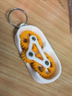 Fidget Gear Keyring 3D Printer Model