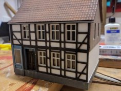 Fachwerkhaus (half-timbered House) 1/87 H0 3D Printer Model