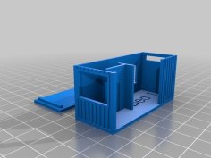 Parametric Shipping Container 3D Printer Model