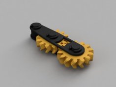 Geared Keychain – Fidget Toy 3D Printer Model