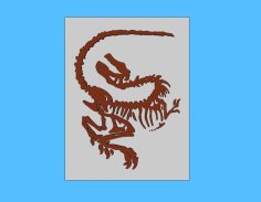 Dinosaur Fossil 3D Printer Model