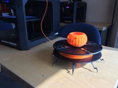 Spider Pumpkin Filament Spool Holder 3D Printer Model