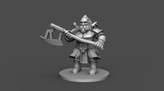 Dwarf Warrior Mini 3D Printer Model