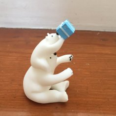 Polar Bear Christmas Ornament 3D Printer Model