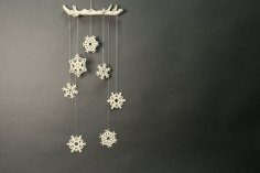 Snowflake Mobile 3D Printer Model