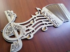 Laser Cut Music Wall Key Holder