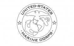 File dxf dell'emblema Usmc