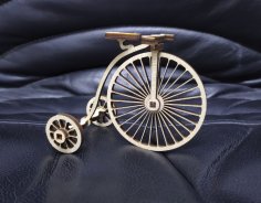 Laser Cut Vintage Bicycle Free Vector