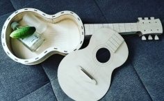 Laser Cut Guitar Gift Box 3D Wooden Keepsake Box Free Vector