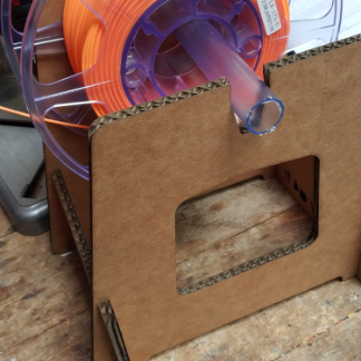 Laser Cut Cardboard Spool Holder DXF File