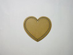 Laser Cut Wood Heart Cutout For Crafts Free Vector