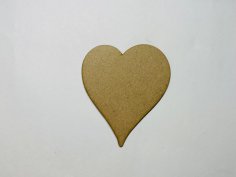 Laser Cut Wooden Heart Cutout Wood Heart Shape Free Vector