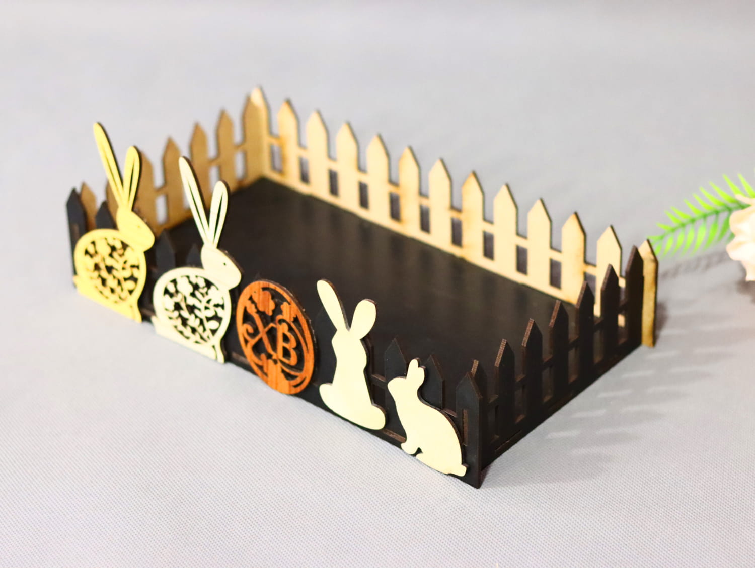 Laser Cut Easter Gift Basket 3mm Free Vector