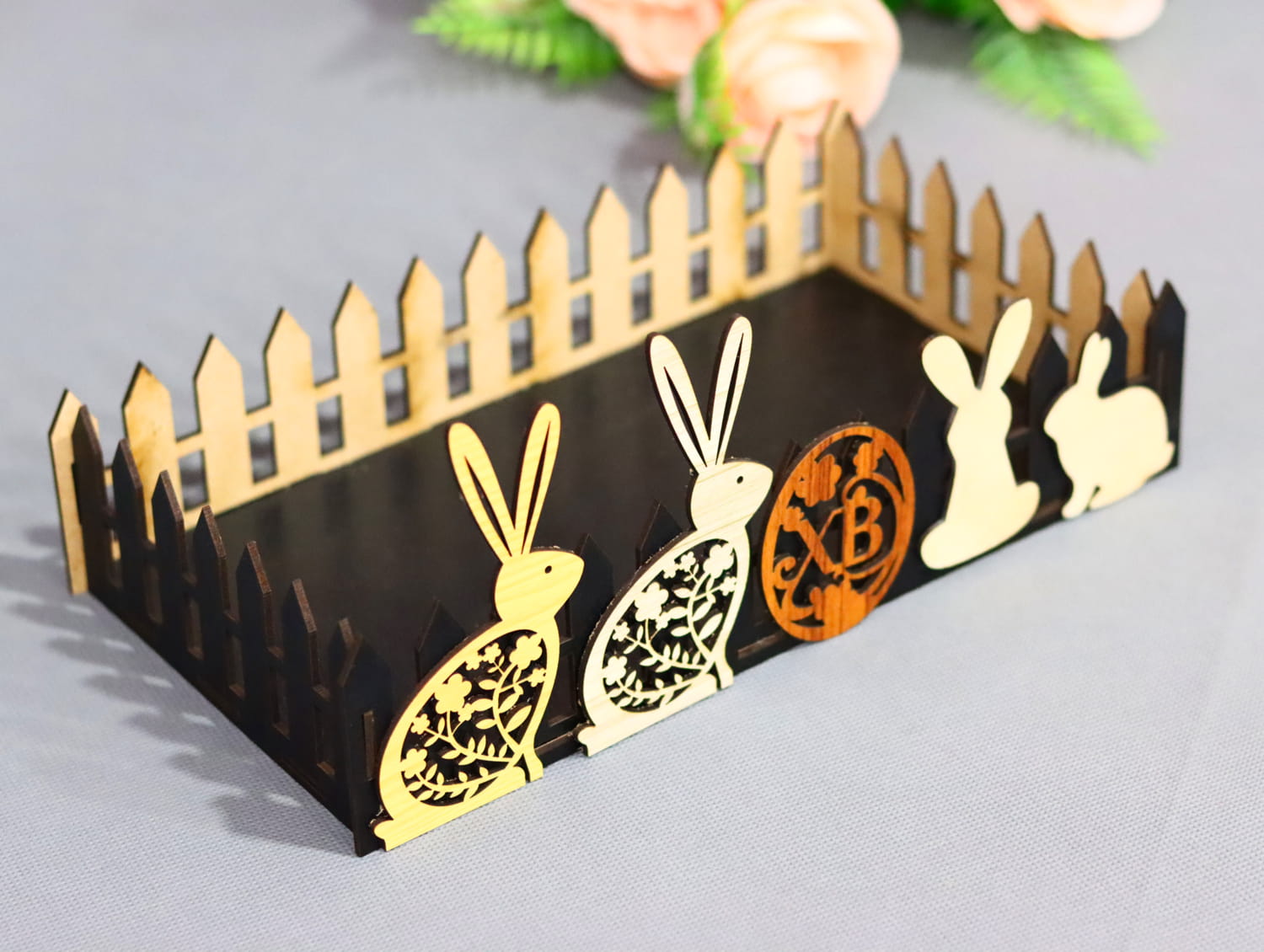 Laser Cut Easter Gift Basket 3mm Free Vector