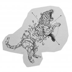 Лазерная гравировка Настенное искусство Животное
