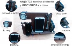Лазерная резка док-станция для телефона очки держатель бумажник стенд часы Органайзер мужской подарок