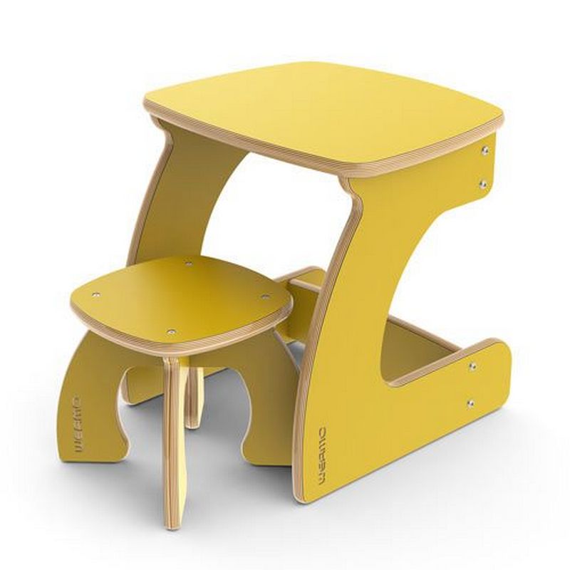 Escritorio y silla de estudio para niños cortados con láser