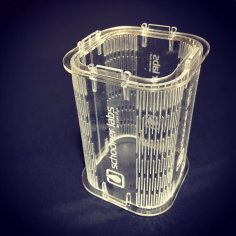 Laser Cut Acrylic Pen Stand 3mm DXF File