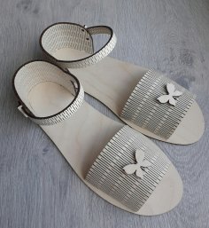 Laser Cut Sandals Free Vector