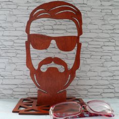 Laser Cut Sunglasses Display Stand Free Vector