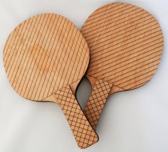 Raqueta de tenis de mesa con palas de ping pong cortadas con láser