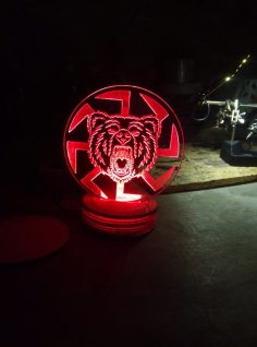 Laserowo wycinana akrylowa lampka nocna 3mm