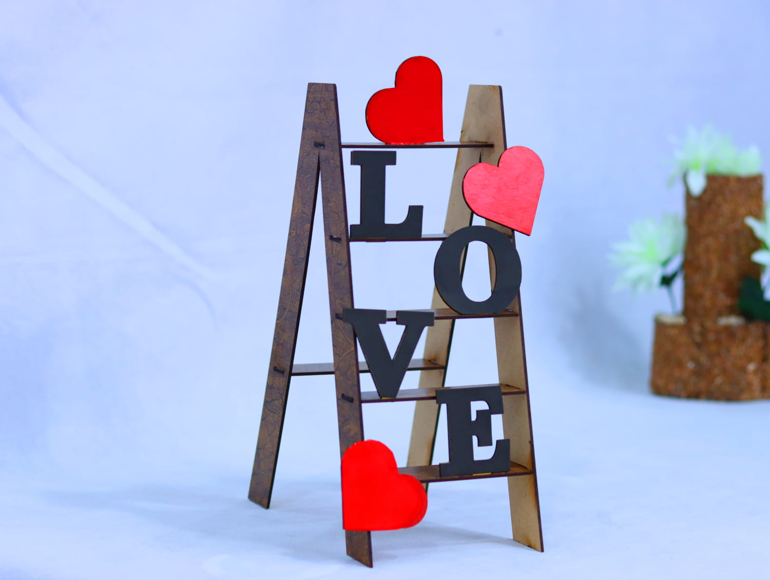 Laser Cut Love Stand 3mm Free Vector